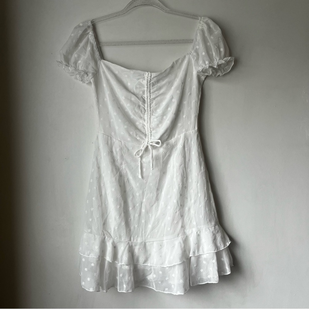 Princess Polly Mikail White Floral Embroidered Mini Dress 2